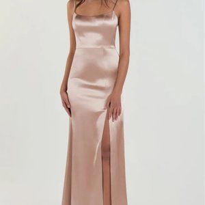 Jenny Yoo Whipped Apricot Bridesmaid Dress